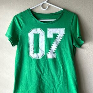 Green 07 Shirt Print